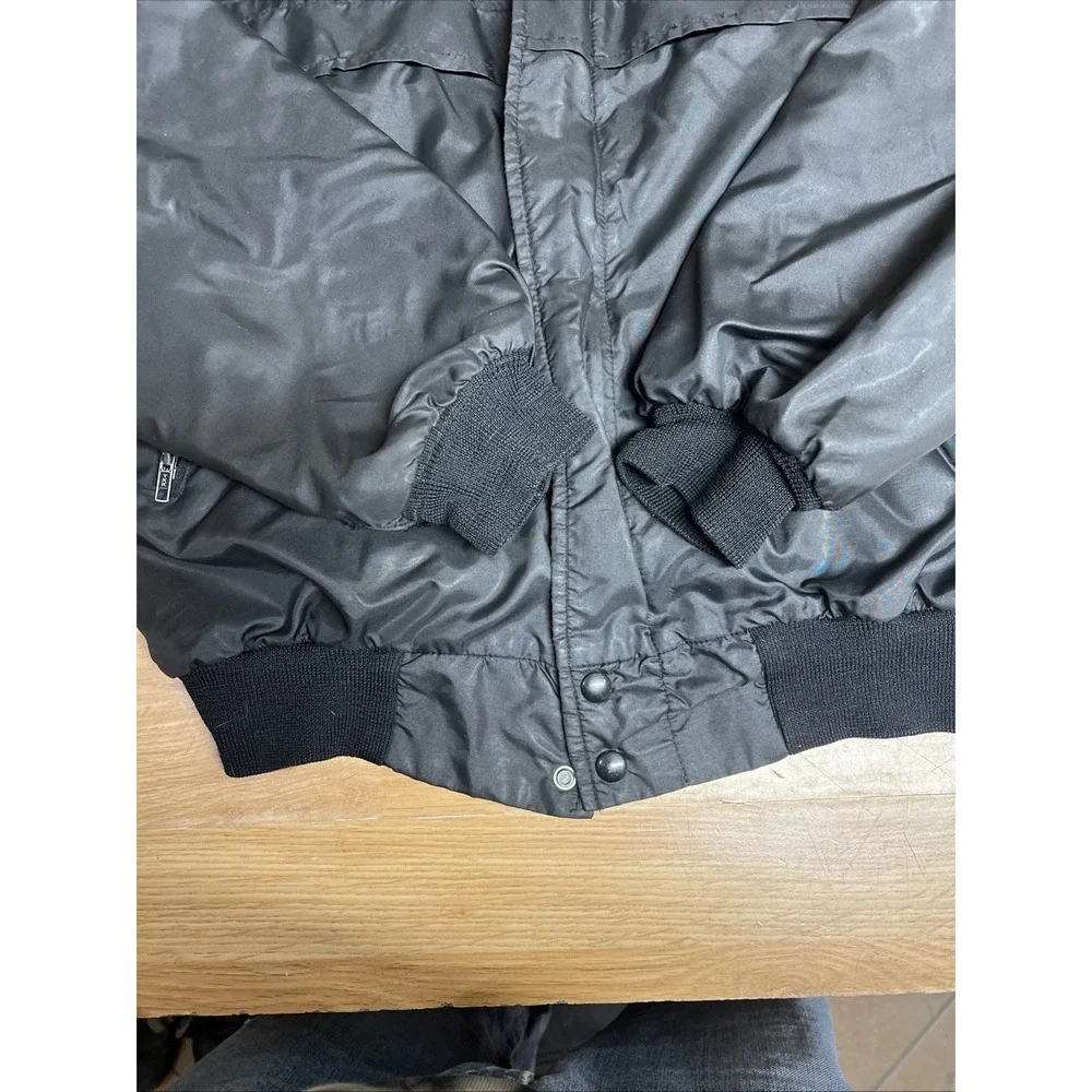 Vintage K‎ Brand Men's Large Black Bomber Jacket Winchester Target Loads 25th